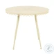 Erica Cream Wrought Iron Outdoor Cafe Table