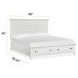 Harborwick White Dove Queen Storage Panel Bed
