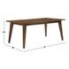 Canton Brown 72" Rectangular Dining Table