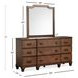 Sugar Mill Spiced Rum 9 Drawer Dresser with Arched Mirror