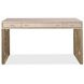 Marlowe Polished Limestone and Gold 56" Writing Desk