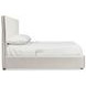 Highland Park Morel and Beige King Upholstered Storage Panel Sawyer Bed