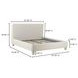 Ichigo Light Gray King Upholstered Platform Bed
