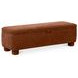 Ichigo Deep Orange Upholstered Storage Bed Bench