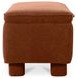Ichigo Deep Orange Upholstered Storage Bed Bench