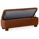 Ichigo Deep Orange Upholstered Storage Bed Bench