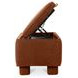 Ichigo Deep Orange Upholstered Storage Bed Bench