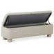 Ichigo Light Gray Upholstered Storage Bed Bench