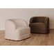 Maren Brown Upholstered Swivel Accent Chair