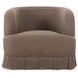 Maren Brown Upholstered Swivel Accent Chair