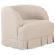 Maren Beige Upholstered Swivel Accent Chair