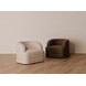 Maren Beige Upholstered Swivel Accent Chair