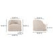 Maren Beige Upholstered Swivel Accent Chair