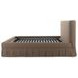 Maren Brown Queen Upholstered Platform Bed
