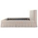 Maren Beige Queen Upholstered Platform Bed