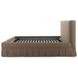 Maren Brown King Upholstered Platform Bed