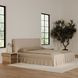 Maren Beige King Upholstered Platform Bed