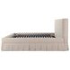 Maren Beige King Upholstered Platform Bed