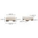 June Oatmeal Performance Fabric Upholstered Square Ottoman