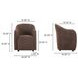 Drava Dark Brown Upholstered Dining Chair