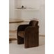 Mesto Dark Brown Upholstered Dining Chair