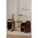 Mesto Dark Brown Upholstered Dining Chair