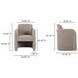 Mesto Taupe Upholstered Dining Chair