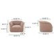 Thora Blush Upholstered Lounge Chair