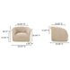Thora Beige Upholstered Lounge Chair