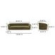 Thora Dark Green 109" Sofa