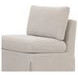 Fable Beige Upholstered Slipcover Dining Slipper Chair