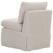 Fable Beige Upholstered Slipcover Dining Slipper Chair