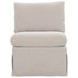 Fable Beige Upholstered Slipcover Dining Slipper Chair