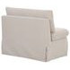 Fable Beige Upholstered Slipcover Dining Chair and Half
