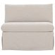 Fable Beige Upholstered Slipcover Dining Chair and Half