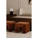 Verity Warm Brown Upholstered Stool