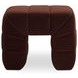 Verity Warm Brown Upholstered Stool