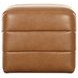 Verity Tan Leather Upholstered Stool