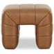 Verity Tan Leather Upholstered Stool