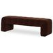 Verity Warm Brown Upholstered Bed Bench