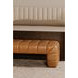 Verity Tan Leather Upholstered Bed Bench