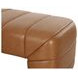 Verity Tan Leather Upholstered Bed Bench