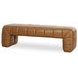 Verity Tan Leather Upholstered Bed Bench