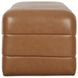 Verity Tan Leather Upholstered Bed Bench