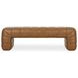 Verity Tan Leather Upholstered Bed Bench