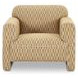 Leo Chartreuse And Cream Living Room Set
