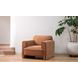 Leo Light Brown Upholstered Accent Chair