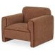 Leo Light Brown Upholstered Accent Chair