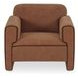 Leo Light Brown Upholstered Accent Chair