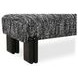 Priya Black Upholstered Bed Bench